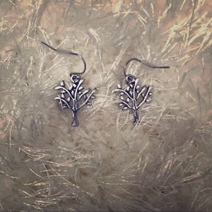 Silver Tree Earrings - BOGO on All Jewelry!